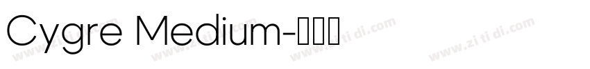 Cygre Medium字体转换